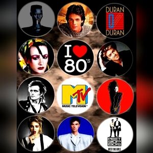 80's Music Magnet Set MTV Logo Rick Springfield